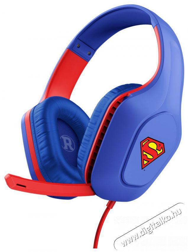Trust GXT416SM ZIROX SUPERMAN Audio-Video / Hifi / Multim&eacute;dia - F&uuml;l &eacute;s Fejhallgat&oacute;k - Fejhallgat&oacute; mikrofonnal / headset - 526524