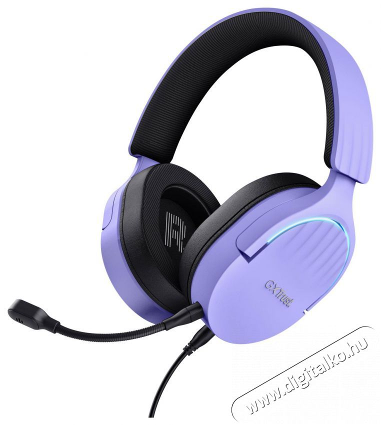 Trust GXT489 Fayzo Headset Eco Friendly Purple fejhallgat&oacute; Audio-Video / Hifi / Multim&eacute;dia - F&uuml;l &eacute;s Fejhallgat&oacute;k - Fejhallgat&oacute; mikrofonnal / headset - 526521