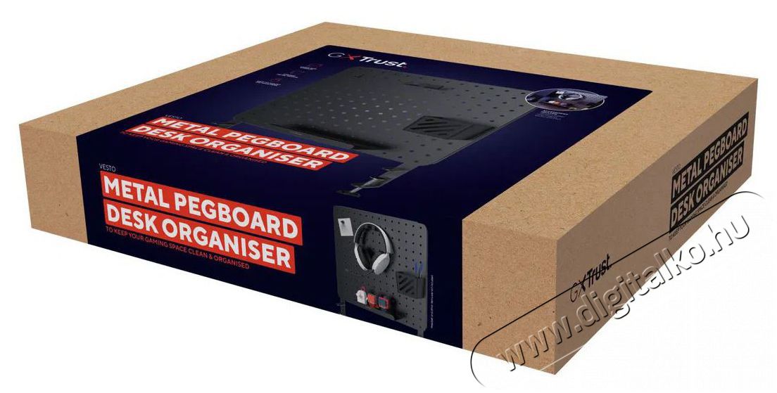 Trust GXT 724 VESTO Metal Pegboard Desk Organiser Iroda &eacute;s sz&aacute;m&iacute;t&aacute;stechnika - Egy&eacute;b sz&aacute;m&iacute;t&aacute;stechnikai term&eacute;k - 530745