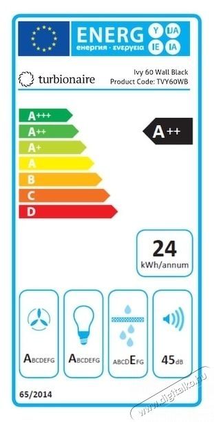 Turbionaire Be&eacute;p&iacute;tett dekorat&iacute;v p&aacute;raelsz&iacute;v&oacute; TVY60WB Konyhai term&eacute;kek - P&aacute;raelsz&iacute;v&oacute; - Be&eacute;p&iacute;thető / kih&uacute;zhat&oacute; - 533902