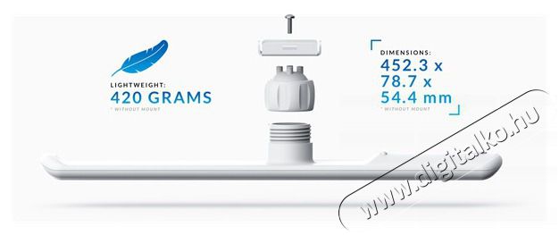 UBIQUITI LiteBeam 5AC 5GHz 120&deg; 16dBi GPS szektor antenna Tv kieg&eacute;sz&iacute;tők - Antenna - Belt&eacute;ri antenna - 412616