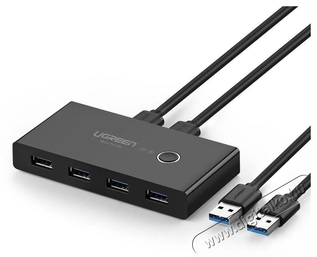 Ugreen USB 3.0 2 in 4 out Sharing KVM Switch Selector Iroda &eacute;s sz&aacute;m&iacute;t&aacute;stechnika - Egy&eacute;b sz&aacute;m&iacute;t&aacute;stechnikai term&eacute;k - 503438