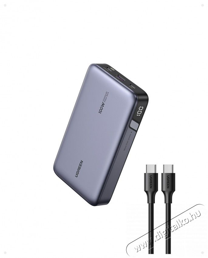 Ugreen PB720 20000mAh sz&uuml;rke powerbank Mobil / Kommunik&aacute;ci&oacute; / Smart - Powerbank / K&uuml;lső akkumul&aacute;tor &eacute;s t&ouml;ltő - 506212