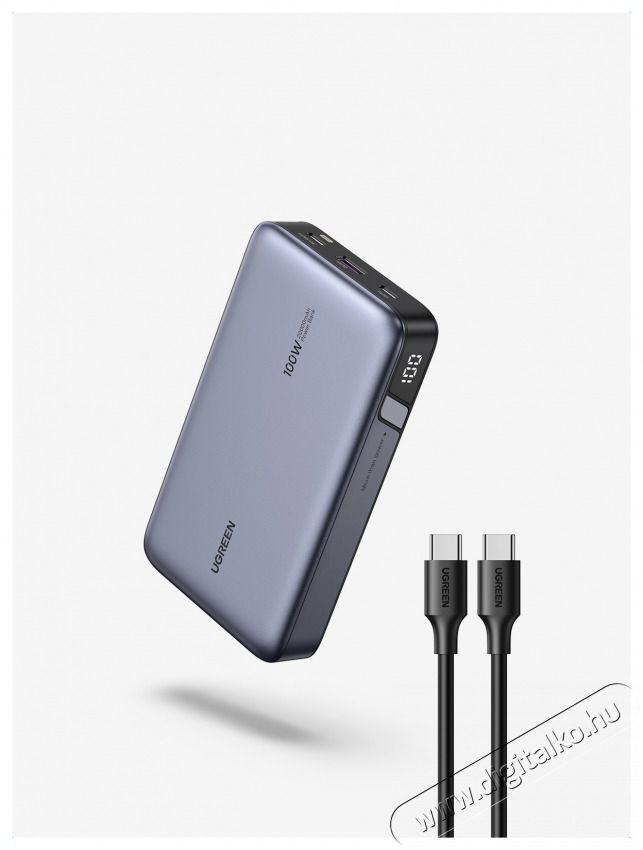 Ugreen PB720 20000mAh sz&uuml;rke powerbank Mobil / Kommunik&aacute;ci&oacute; / Smart - Powerbank / K&uuml;lső akkumul&aacute;tor &eacute;s t&ouml;ltő - 506212