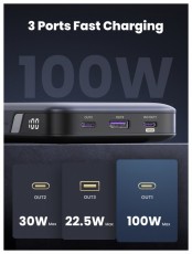 Ugreen PB720 20000mAh sz&uuml;rke powerbank Mobil / Kommunik&aacute;ci&oacute; / Smart - Powerbank / K&uuml;lső akkumul&aacute;tor &eacute;s t&ouml;ltő - 506212