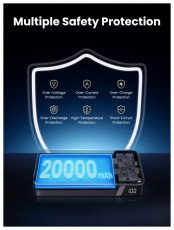 Ugreen PB720 20000mAh sz&uuml;rke powerbank Mobil / Kommunik&aacute;ci&oacute; / Smart - Powerbank / K&uuml;lső akkumul&aacute;tor &eacute;s t&ouml;ltő - 506212