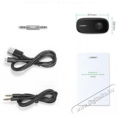 Ugreen Car & Home Bluetooth 5.0 Receiver aptX Audio Adapter Handsfree Black Aut&oacute;hifi / Aut&oacute; felszerel&eacute;s - Aut&oacute;s / aut&oacute;hifi kieg&eacute;sz&iacute;tő - Egy&eacute;b aut&oacute;s kieg&eacute;sz&iacute;tő - 529109