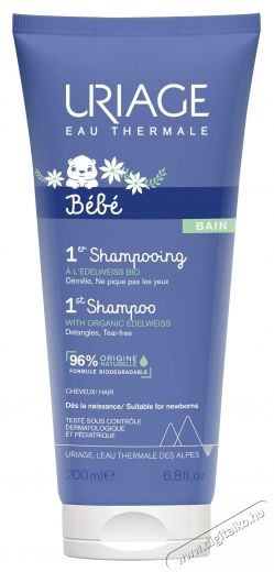 Uriage B&eacute;b&eacute; sampon, 200ml Sz&eacute;ps&eacute;g&aacute;pol&aacute;s / Eg&eacute;szs&eacute;g - Baba mama term&eacute;k - Egy&eacute;b baba mama term&eacute;k - 535834