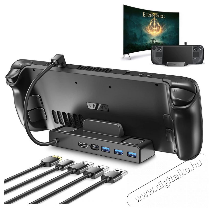 Valve Steam Deck Console 256GB Iroda &eacute;s sz&aacute;m&iacute;t&aacute;stechnika - J&aacute;t&eacute;k konzol - Kontroller - 520262