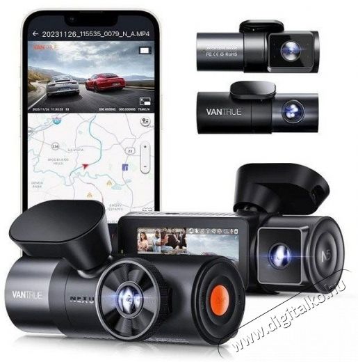 Vantrue N5 Aut&oacute;s kamera Aut&oacute;hifi / Aut&oacute; felszerel&eacute;s - Tolat&oacute; radar / kamera - Tolat&oacute; radar / kamera - 531412