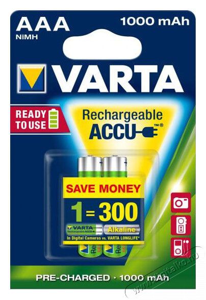Varta Professional Akku AAAx2 1000mA Akkuk &eacute;s t&ouml;ltők - Elem m&eacute;retű akku &eacute;s t&ouml;ltő - Akku - 336686