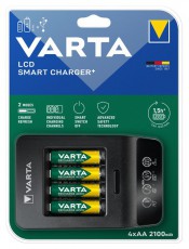 Varta 57684101441 LCD Smart Charger/4db/AA/2100mAh akku/akku t&ouml;ltő Akkuk &eacute;s t&ouml;ltők - Elem m&eacute;retű akku &eacute;s t&ouml;ltő - Szettben - 386620