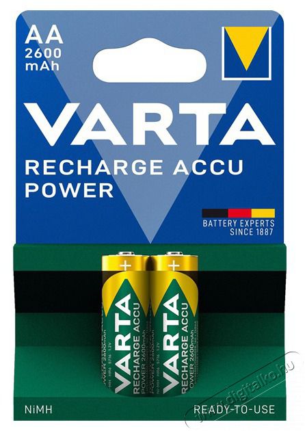 Varta 5716101402 Professional AA 2600mAh akkumul&aacute;tor 2db/bliszter Akkuk &eacute;s t&ouml;ltők - Elem - 388218