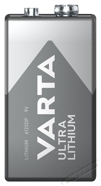 Varta 6122301401 Professional 9V Lithium elem 1db/bliszter Akkuk &eacute;s t&ouml;ltők - Elem - 388268