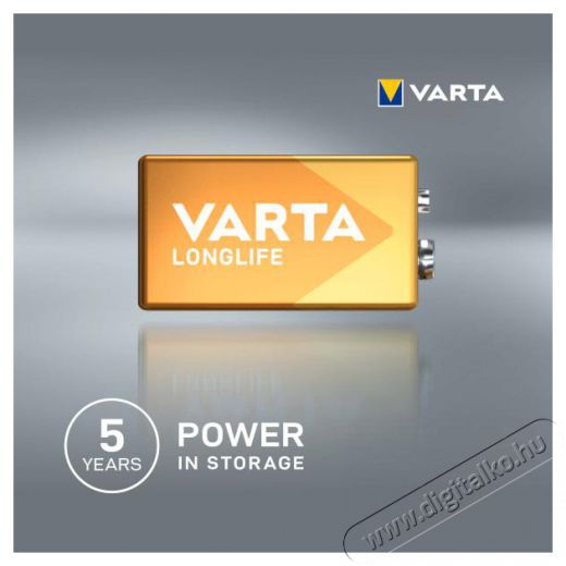 Varta 4122101411 Longlife alk&aacute;li 9V elem 1db/bliszter Akkuk &eacute;s t&ouml;ltők - Elem - 388280