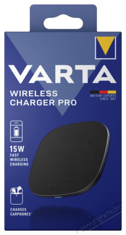 Varta 57905101111 Wireless Charger Pro vezet&eacute;k n&eacute;lk&uuml;li gyors t&ouml;ltő Mobil / Kommunik&aacute;ci&oacute; / Smart - Mobiltelefon kieg&eacute;sz&iacute;tő / tok - Kieg&eacute;sz&iacute;tő - 404978