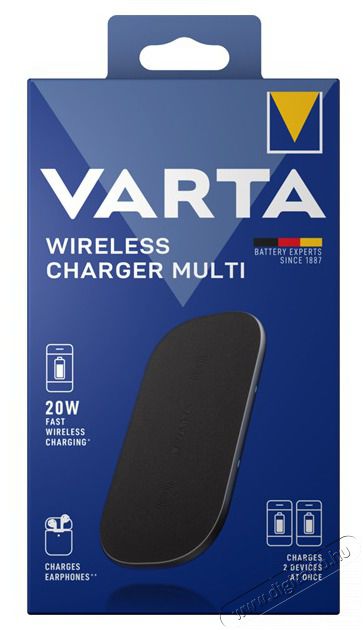 Varta 57906101111 Wireless Charger Multi vezet&eacute;k n&eacute;lk&uuml;li dupla gyorst&ouml;ltő Mobil / Kommunik&aacute;ci&oacute; / Smart - Mobiltelefon kieg&eacute;sz&iacute;tő / tok - Kieg&eacute;sz&iacute;tő - 404979