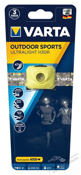 Varta 18631201401 Outdoor Sports Ultralight H30R/s&aacute;rga/fejl&aacute;mpa H&aacute;ztart&aacute;s / Otthon / K&uuml;lt&eacute;r - Vil&aacute;g&iacute;t&aacute;s / elektromoss&aacute;g - Fejl&aacute;mpa - 406949