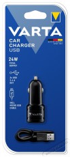 Varta 57931101401 4,8A univerz&aacute;lis aut&oacute;s t&ouml;ltő Micro USB k&aacute;bellel Mobil / Kommunik&aacute;ci&oacute; / Smart - Mobiltelefon kieg&eacute;sz&iacute;tő / tok - H&aacute;l&oacute;zati-, aut&oacute;s t&ouml;ltő - 410243