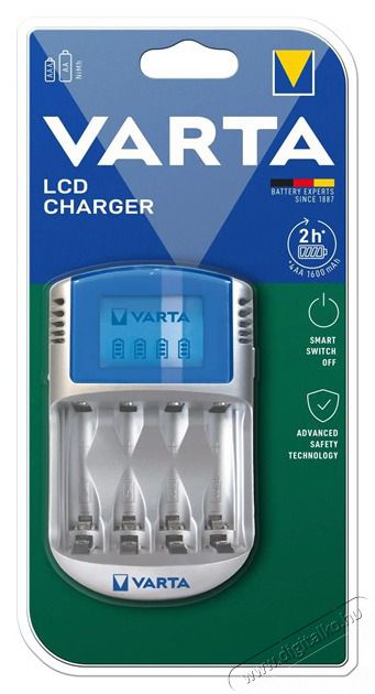 Varta 57070201401 LCD akkumul&aacute;tor n&eacute;lk&uuml;li t&ouml;ltő + 12V aut&oacute;adapter F&eacute;nyk&eacute;pezőg&eacute;p / kamera - Sport kamera tartoz&eacute;kok - Akkumul&aacute;tor / t&ouml;ltő - 455647
