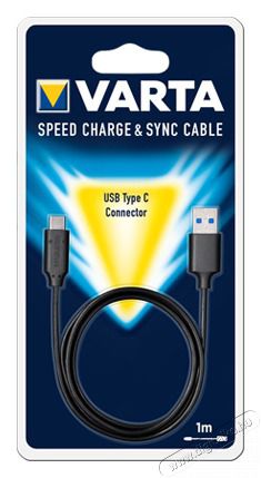 Varta 57944101401 1m USB - Type C fekete adat- &eacute;s t&ouml;ltők&aacute;bel Iroda &eacute;s sz&aacute;m&iacute;t&aacute;stechnika - Sz&aacute;m&iacute;t&oacute;g&eacute;p tartoz&eacute;k - USB k&aacute;bel - 455562