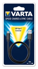 Varta 57944101401 1m USB - Type C fekete adat- &eacute;s t&ouml;ltők&aacute;bel Iroda &eacute;s sz&aacute;m&iacute;t&aacute;stechnika - Sz&aacute;m&iacute;t&oacute;g&eacute;p tartoz&eacute;k - USB k&aacute;bel - 455562