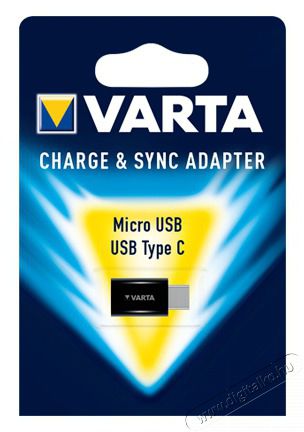 Varta 57945101401 microUSB - Type C fekete adapter Tv kieg&eacute;sz&iacute;tők - K&aacute;bel / csatlakoz&oacute; - Csatlakoz&oacute; / eloszt&oacute; / &aacute;talak&iacute;t&oacute; - 455564