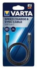 Varta 57947101401 1m Type C - Type C fekete adat- &eacute;s t&ouml;ltők&aacute;bel Iroda &eacute;s sz&aacute;m&iacute;t&aacute;stechnika - Sz&aacute;m&iacute;t&oacute;g&eacute;p tartoz&eacute;k - USB k&aacute;bel - 455563