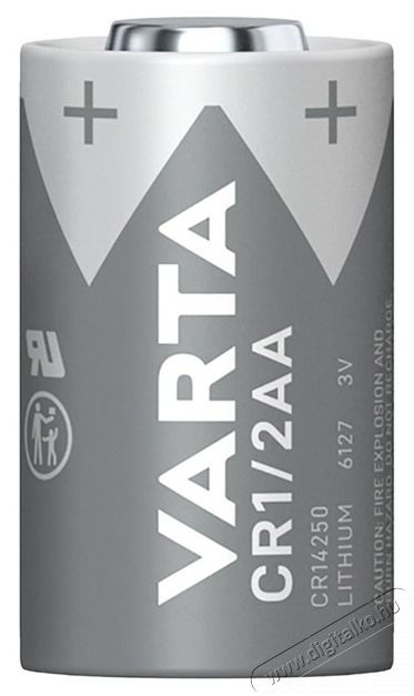 Varta 6127101401 CR 1/2 AA lithium fot&oacute; elem 1db/bliszter Akkuk &eacute;s t&ouml;ltők - Elem - 453341