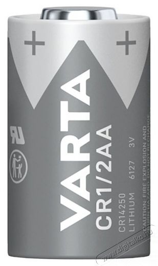 Varta 6127101401 CR 1/2 AA lithium fot&oacute; elem 1db/bliszter Akkuk &eacute;s t&ouml;ltők - Elem - 453341