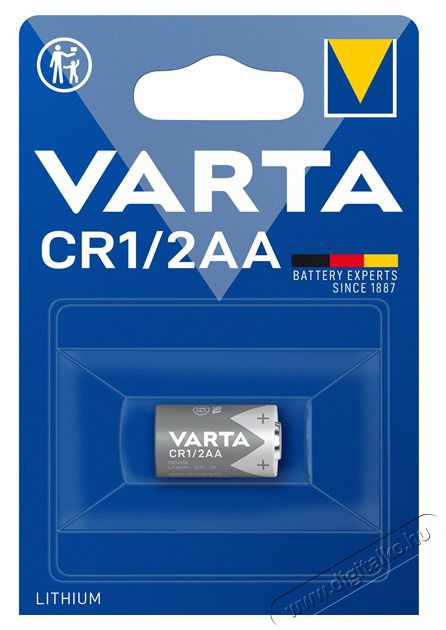 Varta 6127101401 CR 1/2 AA lithium fot&oacute; elem 1db/bliszter Akkuk &eacute;s t&ouml;ltők - Elem - 453341