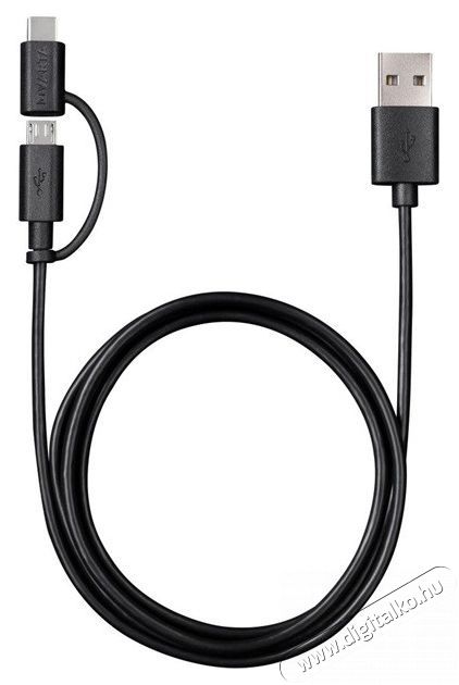 Varta 57948101401 1m 2in1 USB - microUSB/Type C fekete adat- &eacute;s t&ouml;ltők&aacute;bel Iroda &eacute;s sz&aacute;m&iacute;t&aacute;stechnika - Sz&aacute;m&iacute;t&oacute;g&eacute;p tartoz&eacute;k - USB k&aacute;bel - 455561