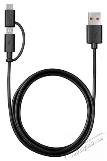 Varta 57948101401 1m 2in1 USB - microUSB/Type C fekete adat- &eacute;s t&ouml;ltők&aacute;bel Iroda &eacute;s sz&aacute;m&iacute;t&aacute;stechnika - Sz&aacute;m&iacute;t&oacute;g&eacute;p tartoz&eacute;k - USB k&aacute;bel - 455561