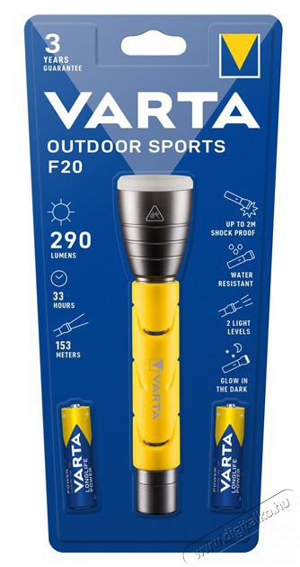 Varta 18628101421 Outdoor Sports F20 eleml&aacute;mpa H&aacute;ztart&aacute;s / Otthon / K&uuml;lt&eacute;r - Vil&aacute;g&iacute;t&aacute;s / elektromoss&aacute;g - Zsebl&aacute;mpa / eleml&aacute;mpa - 442732