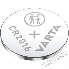 Varta 6016101402 CR2016 l&iacute;tium gombelem 2db/bliszter Akkuk &eacute;s t&ouml;ltők - Elem - 388289
