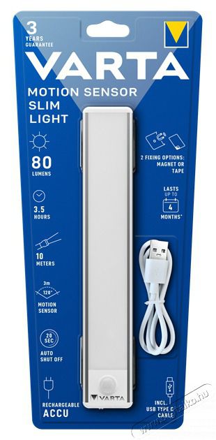 Varta 17624101401 Motion Sensor Slim Light mozg&aacute;s&eacute;rz&eacute;kelős l&aacute;mpa Mobil / Kommunik&aacute;ci&oacute; / Smart - Tablet / E-book kieg&eacute;sz&iacute;tő, tok - L&aacute;mpa - 497974