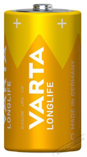 Varta 4114101422 Longlife b&eacute;bi C (LR14) elem 2db/csomag (műanyagmentes csomagol&aacute;s) Akkuk &eacute;s t&ouml;ltők - Elem - 507032