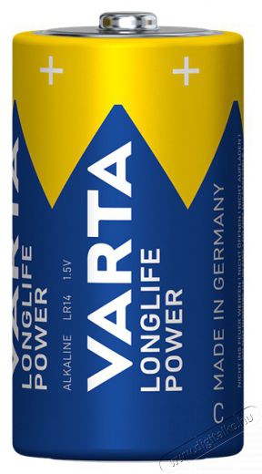 Varta 4914121422 Longlife Power b&eacute;bi C (LR14) elem 2db/csomag (műanyagmentes csomagol&aacute;s) Akkuk &eacute;s t&ouml;ltők - Elem - 507030