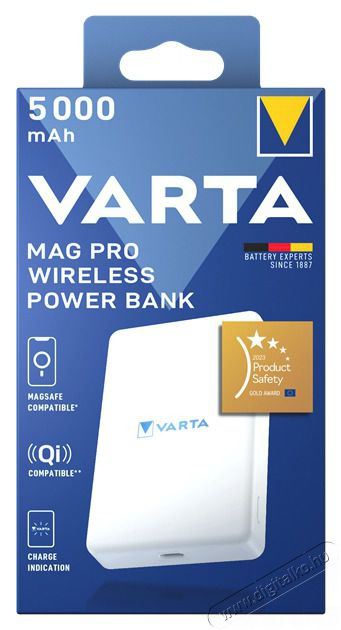 Varta 57903101111 Mag Pro Wireless 5000mAh power bank Mobil / Kommunik&aacute;ci&oacute; / Smart - Powerbank / K&uuml;lső akkumul&aacute;tor &eacute;s t&ouml;ltő - 508288