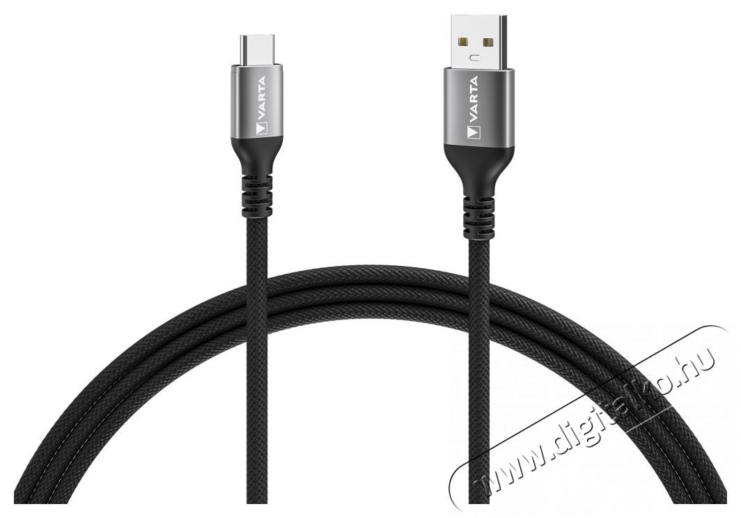 Varta 57935101111 2m 60W USB A-USB C adat- &eacute;s t&ouml;ltők&aacute;bel Akkuk &eacute;s t&ouml;ltők - Li-ion akkumul&aacute;tor &eacute;s t&ouml;ltő (gy&aacute;ri) - T&ouml;ltő / h&aacute;l&oacute;zati adapter - 508284