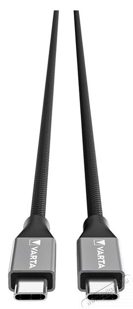 Varta 57936101111 2m 100W USB C apa-apa adat- &eacute;s t&ouml;ltők&aacute;bel Akkuk &eacute;s t&ouml;ltők - Li-ion akkumul&aacute;tor &eacute;s t&ouml;ltő (gy&aacute;ri) - T&ouml;ltő / h&aacute;l&oacute;zati adapter - 508285