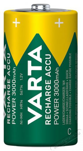Varta 56714101412 Power b&eacute;bi C 3000mAh akkumul&aacute;tor 2db/csomag (műanyagmentes csomagol&aacute;s) Akkuk &eacute;s t&ouml;ltők - Li-ion akkumul&aacute;tor &eacute;s t&ouml;ltő (gy&aacute;ri) - Akku - 515972