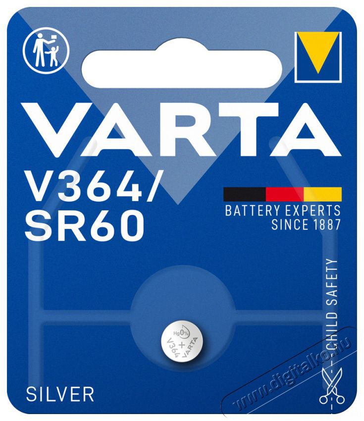Varta 364101401 V364 ez&uuml;st gombelem Akkuk &eacute;s t&ouml;ltők - Elem - 498087