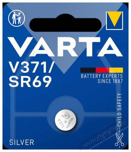 Varta 371101401 V371 ez&uuml;st gombelem Akkuk &eacute;s t&ouml;ltők - Elem - 498088