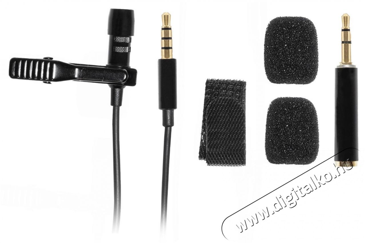 Veles-X Lavalier Microphone MINIMIC1 Fot&oacute;-Vide&oacute; kieg&eacute;sz&iacute;tők - Mikrofon - Cs&iacute;ptetős, fej &eacute;s kitűző mikrofon - 526541