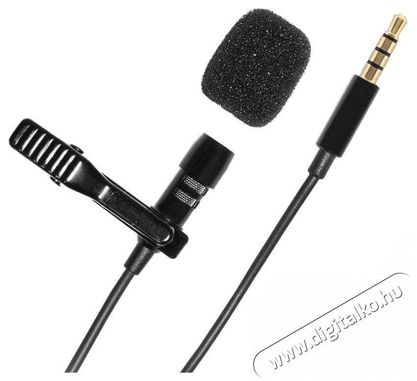 Veles-X Lavalier Microphone MINIMIC1 Fot&oacute;-Vide&oacute; kieg&eacute;sz&iacute;tők - Mikrofon - Cs&iacute;ptetős, fej &eacute;s kitűző mikrofon - 526541