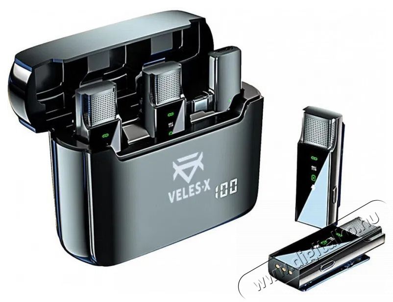 Veles-X Wireless Lavalier Microphone System Dual Lightning Fot&oacute;-Vide&oacute; kieg&eacute;sz&iacute;tők - Mikrofon - Cs&iacute;ptetős, fej &eacute;s kitűző mikrofon - 526543