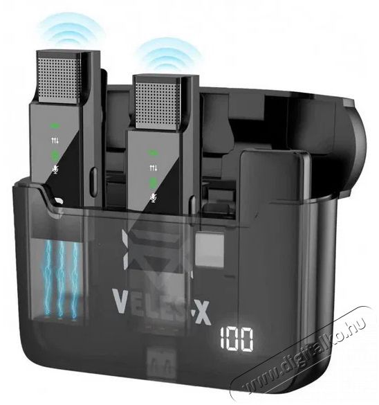 Veles-X Wireless Lavalier Microphone System Dual Lightning Fot&oacute;-Vide&oacute; kieg&eacute;sz&iacute;tők - Mikrofon - Cs&iacute;ptetős, fej &eacute;s kitűző mikrofon - 526543