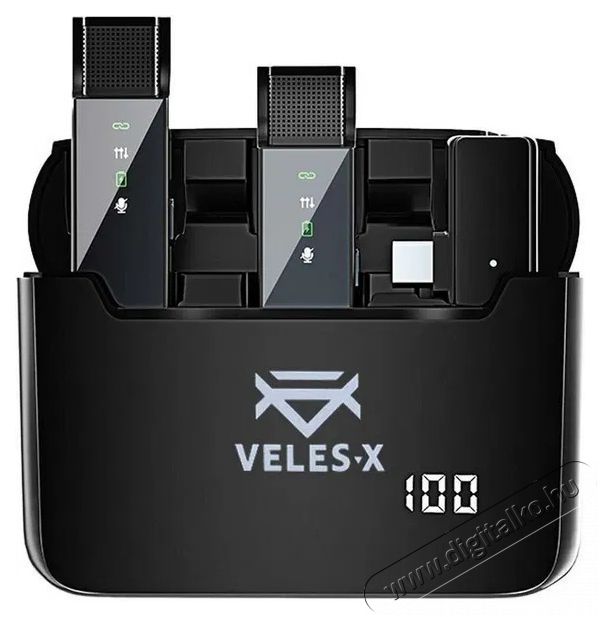 Veles-X Wireless Lavalier Microphone System Dual Lightning Fot&oacute;-Vide&oacute; kieg&eacute;sz&iacute;tők - Mikrofon - Cs&iacute;ptetős, fej &eacute;s kitűző mikrofon - 526543