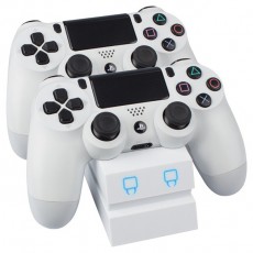 Venom VS2737 PS4 Feh&eacute;r dupla t&ouml;ltő&aacute;llom&aacute;s Iroda &eacute;s sz&aacute;m&iacute;t&aacute;stechnika - J&aacute;t&eacute;k konzol - Kieg&eacute;sz&iacute;tő - 394372